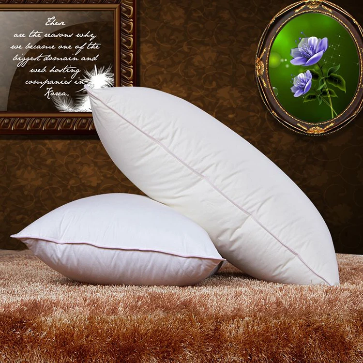 Star Hotel High quality Printing Stuffing Material White  Goose Down Luxury Hotel Bedding Pillow
