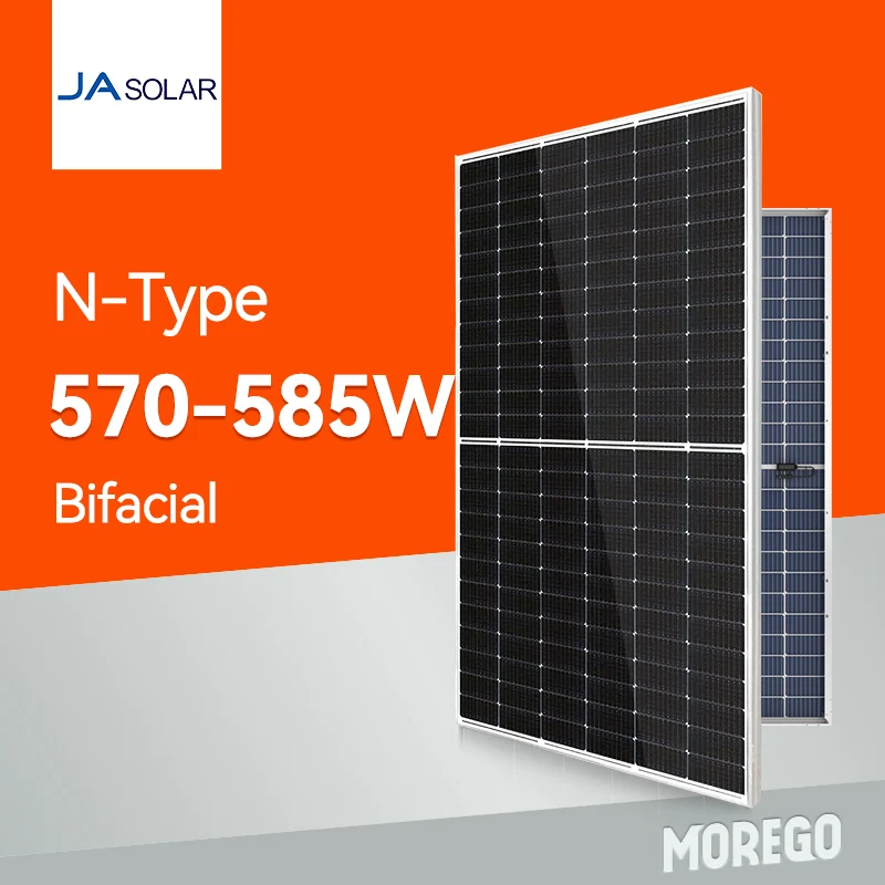 Двойные стеклянные солнечные панели 4 0 N типа 580W 595W 590W 585W 600W для солнечной электростанции