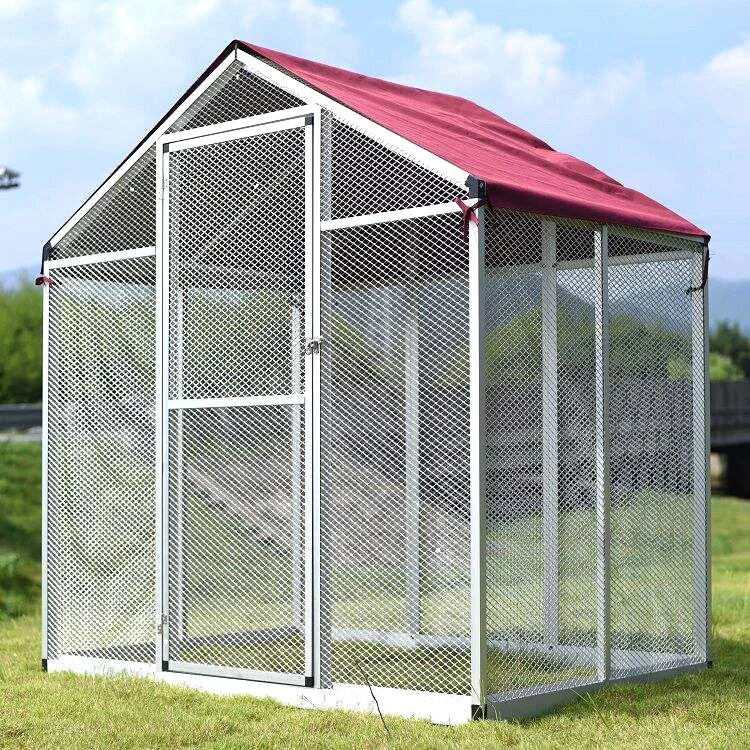 Hot Sale Easy Assemble Aluminum Large Animal Bird Cage Walk In Aviary
