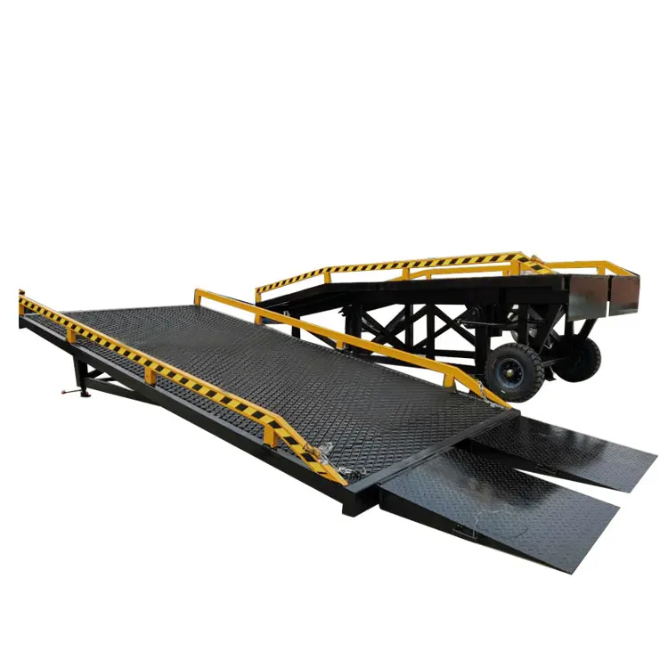 
 Секционная ручная портативная Грузоподъемная платформа для контейнера Регулируемая док-рампа  