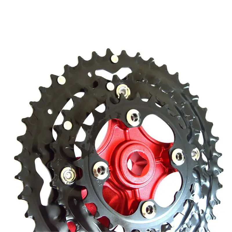 IXF Mountain Bike Tooth Disc Crank Sprocket Hollow Integrated Chainline Crankset 10 Speed 30 Speed 24-32-42T For MTB