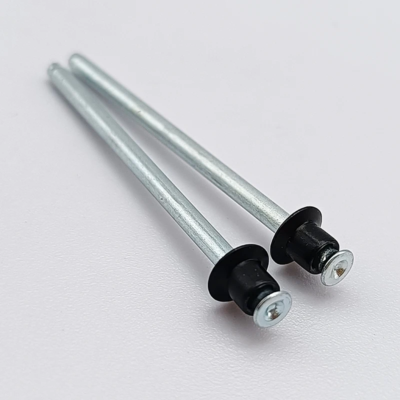 3.2 * 3.3 mm countersunk head black color pull-thru pt rivet blind carbon steel csk pop blind rivet factory direct supply