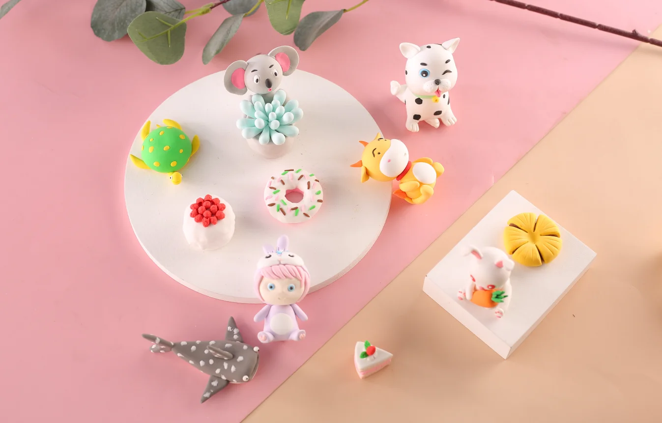 12/24/36 Color Light Soft Clay DIY Toys Children Educational Air Dry Polymer Plasticine Safe Colorful Light Clay