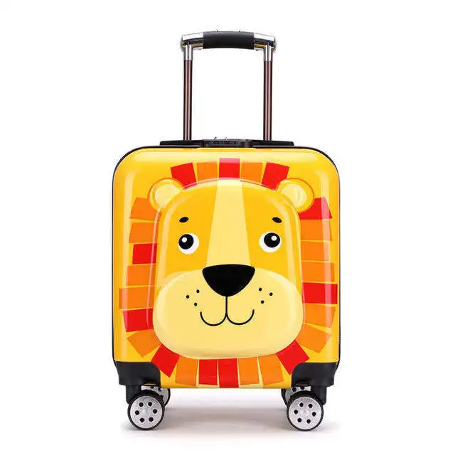 Amazon Hot Sale Custom Design Kids Suitcase Travel Luggage Children Trolley School Bag Travel Smart Luggage Wheeled Suitcases