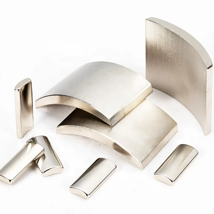 
High Quality Motor N52 Neodymium Strong Powerful Generator Arc Magnet 