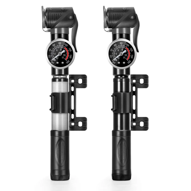 Xunting Bicycle Mini Pump High Pressure With Gauge Tire Inflator Mountain Road Bike Tire Pump