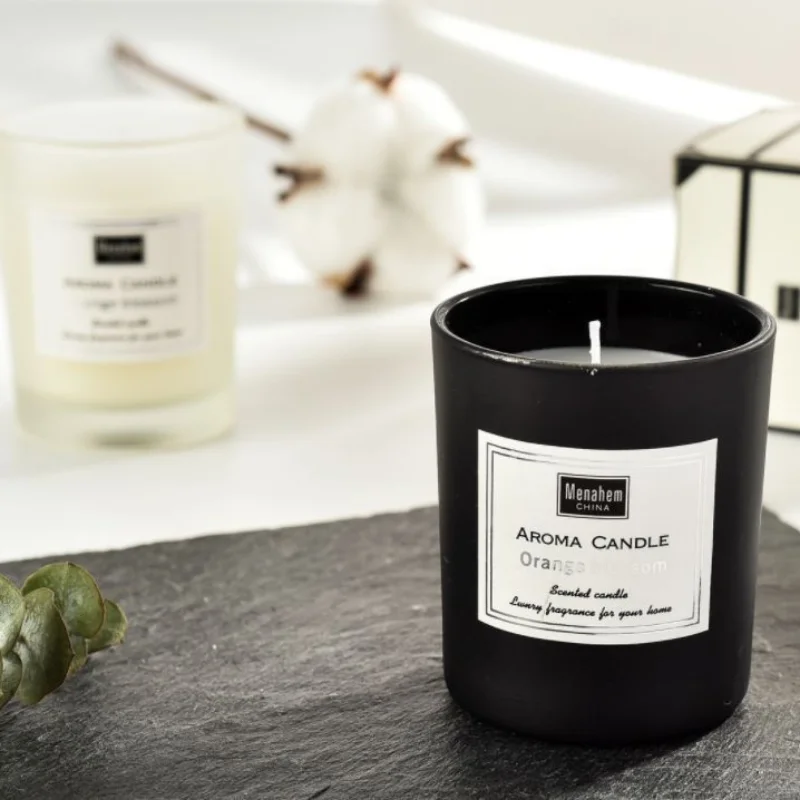 Oem Odm Luxury Aroma Fragrance Glass Jar Bougie Cire Candelas Vela De Soja Kaars Wholesale Customized Scented Candles