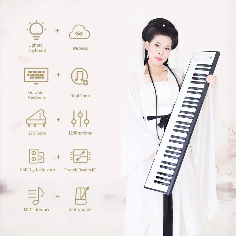 cool Gift keyboards electronic digital midi 61 keys Piano Keyboard