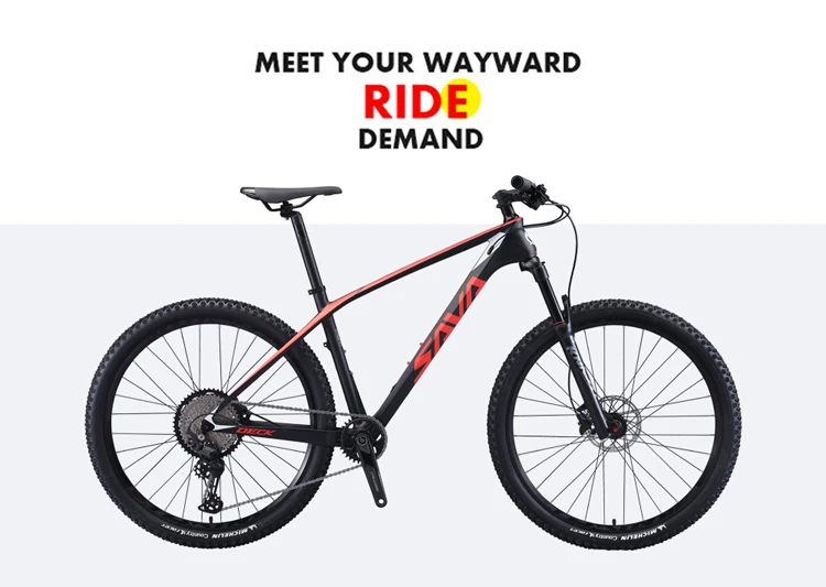 SAVA DECK6.1 углеродное волокно MTB горный велосипед 12 Скоростей с DEORE M6100 группа набор 26/27.5/29