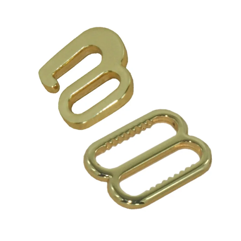 Underwear accessories bra ring slider manufacturer custom metal lingerie hardware bra strap adjuster slider ring g hook 10mm