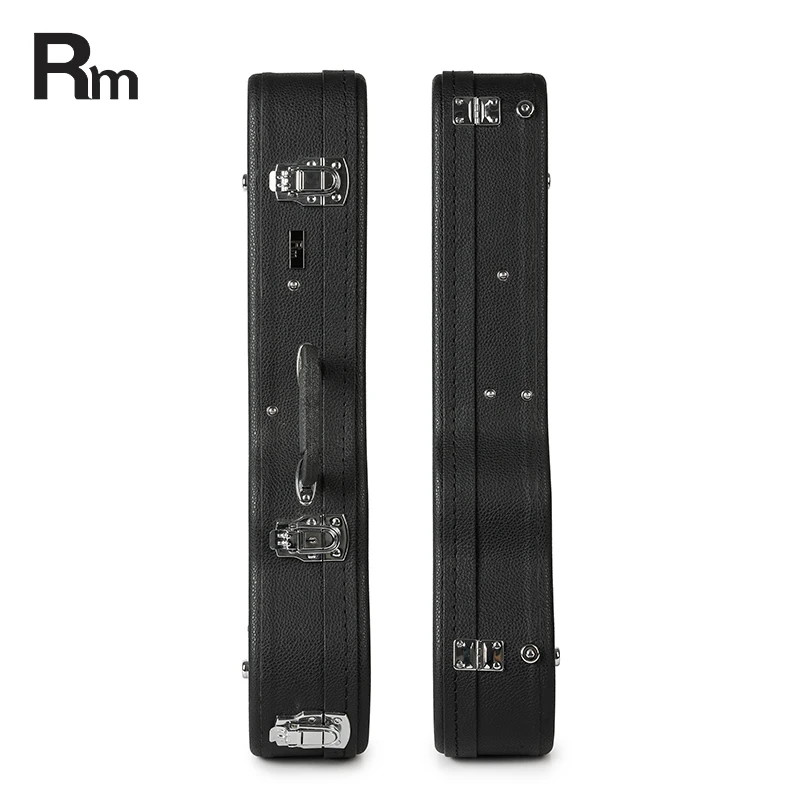 24 Inch Ukulele Case Solid Wood Instrument Bags&Cases Leather Cover Musical Instrument Case