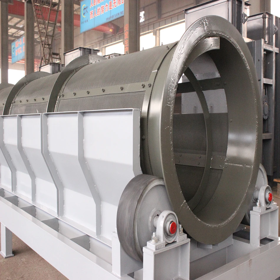 High Quality Gold Coal Soil Gravel Compost Rotary Trommel Screen Automatic Screening Machine