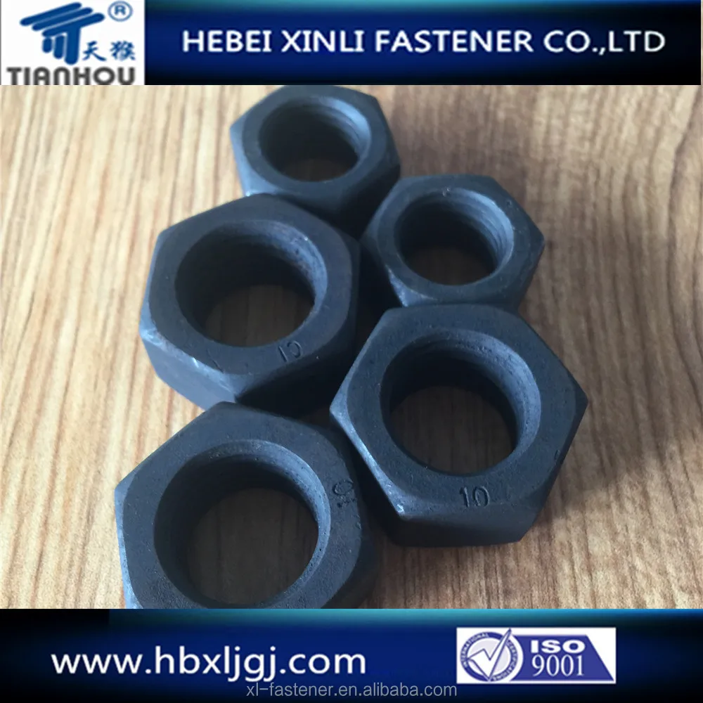 Source Manufacturer DIN934 Hex Nut Grade 8 High Tensile Carbon Steel M24 Metric DIN934