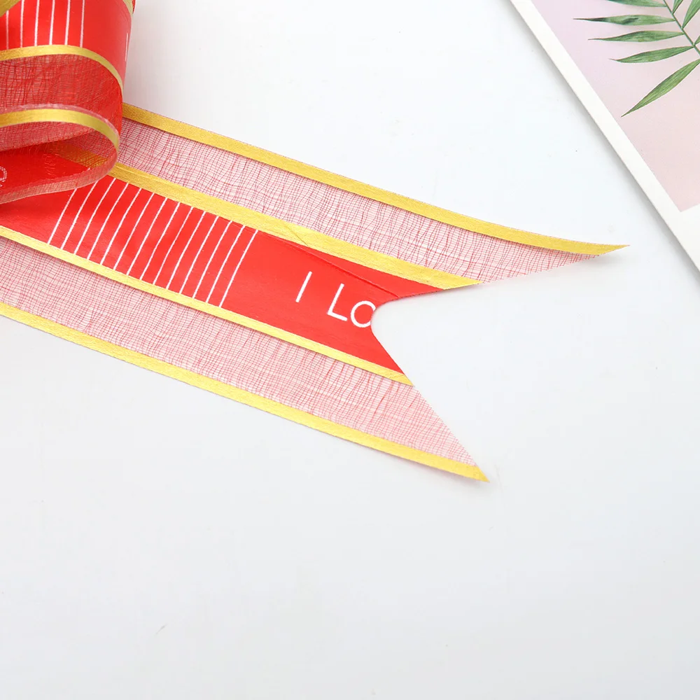 HUAJU Wholesale Butterfly Shape Pull Ribbon Wedding Party Gift Wrapping Wedding Decoration Organza Pull Bow ribbon