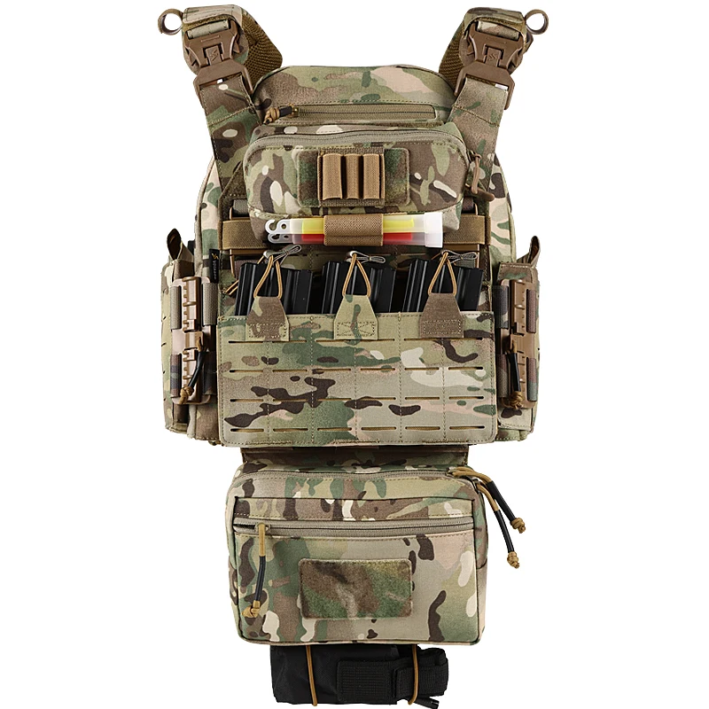PTG Hunting Vest Outdoor Molle Body Protection Equipo Tactico Pouch Plate Carrier Chaleco Tactico Tactical Vest