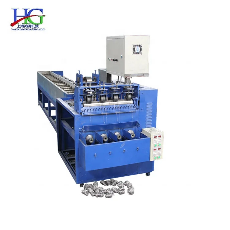 Household Cleaning Ball Scourer Machine/0.2Mm 410 Stainless Steel Scourer Making Machine