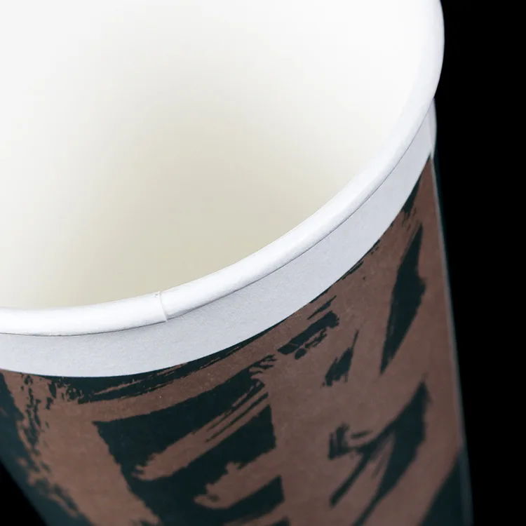 High  Quality Eco-friendly Custom Blue Kraft Paper Coffee&Tea Cups