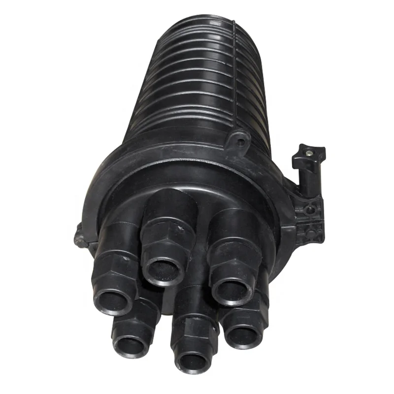 waterproof dome Fiber Optic Splice Closure 48 cores 2 inlets 2 outlets Vertical FOSC