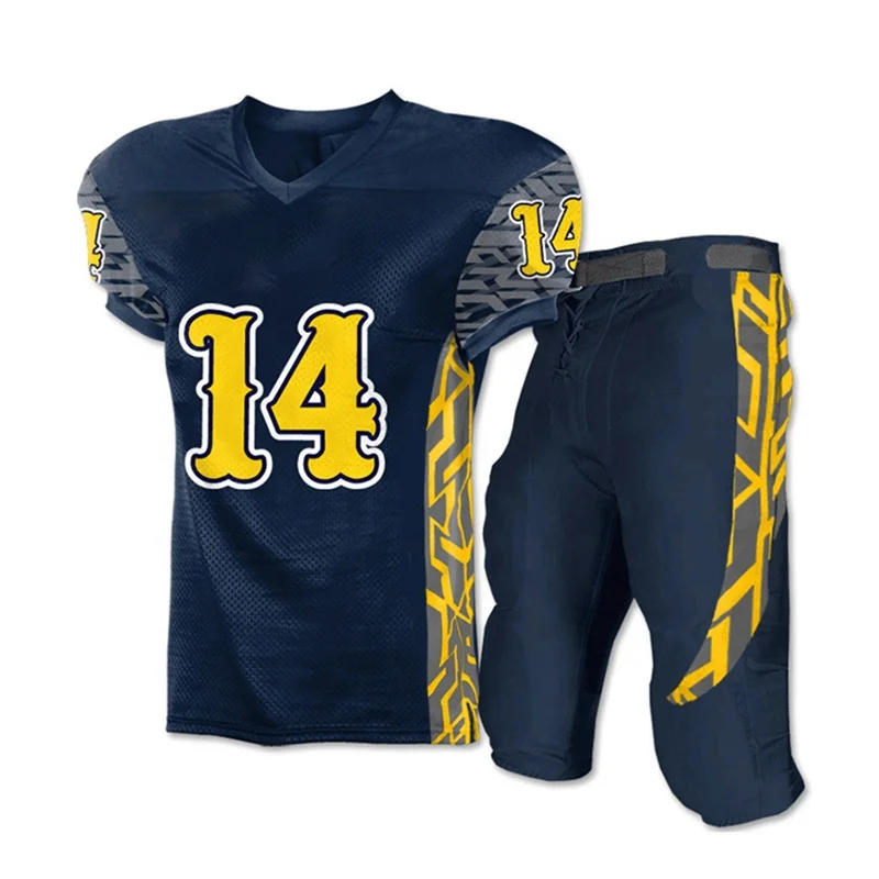 Custom Team American Football Wear Wholesale Sublimation American Football Uniform Set