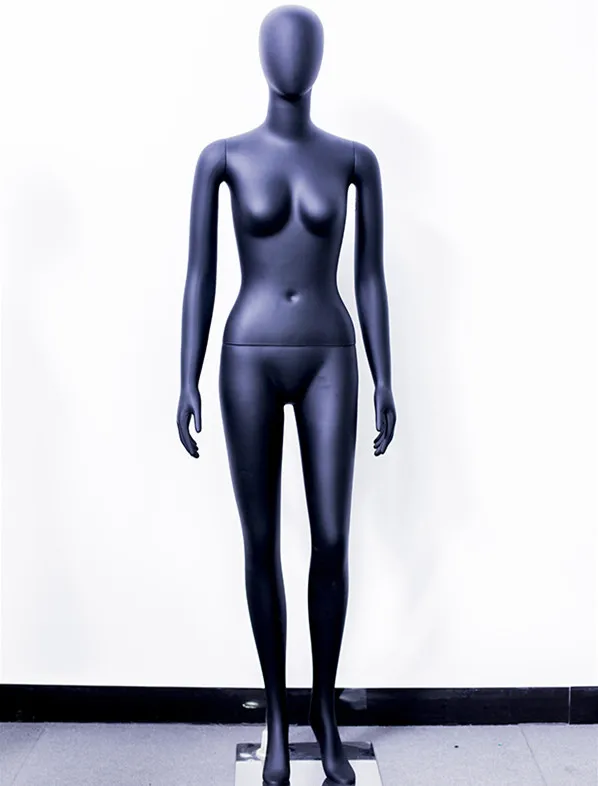 Hot Sale ABS Plastic Material Black Full Body Female Mannequin For Display