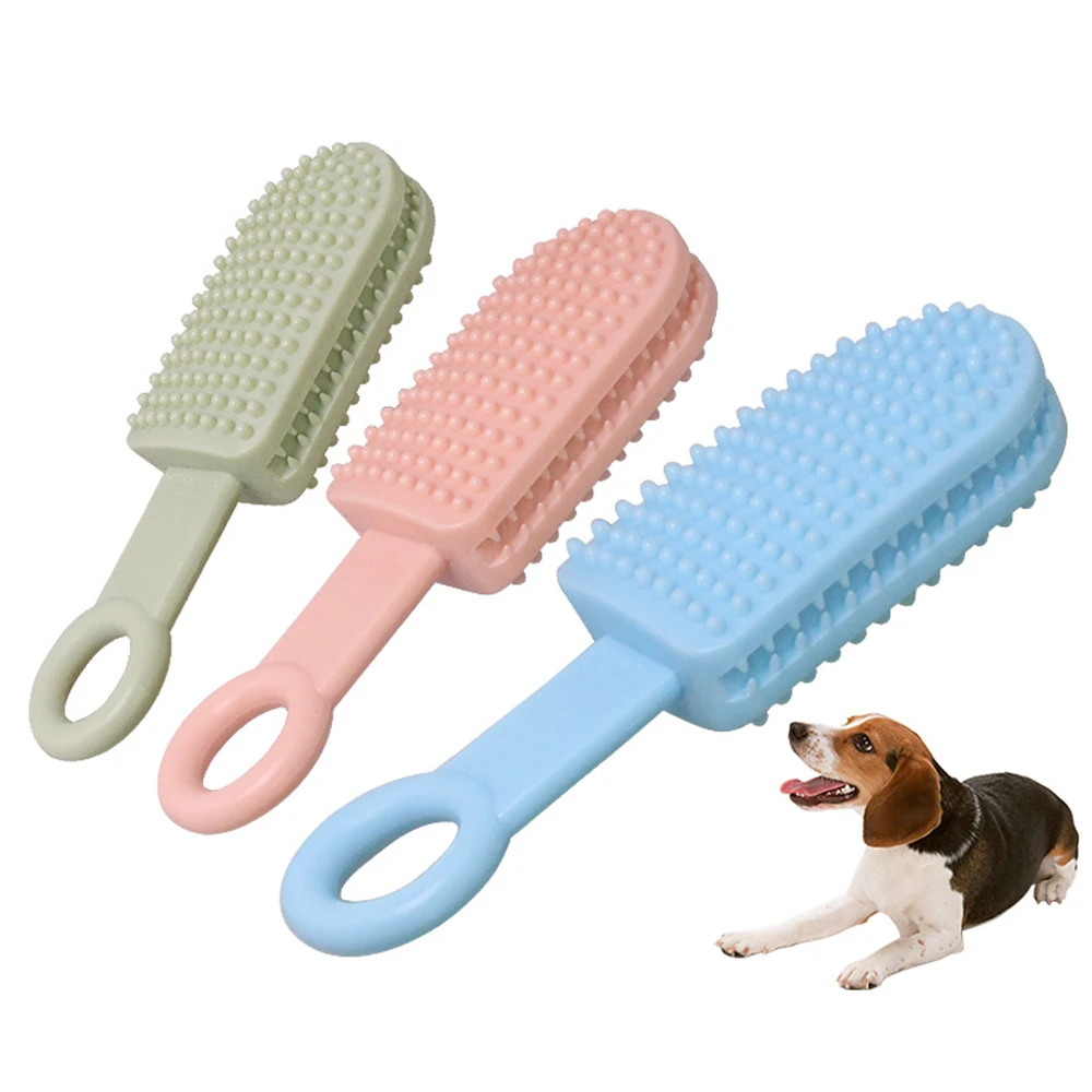 
Pet Dog Chew Toy Interactive TPR Toys Puppy Cats Teeth Cleaning Tools Pets Toothbrushes Brushing Stick Dog Supplies 