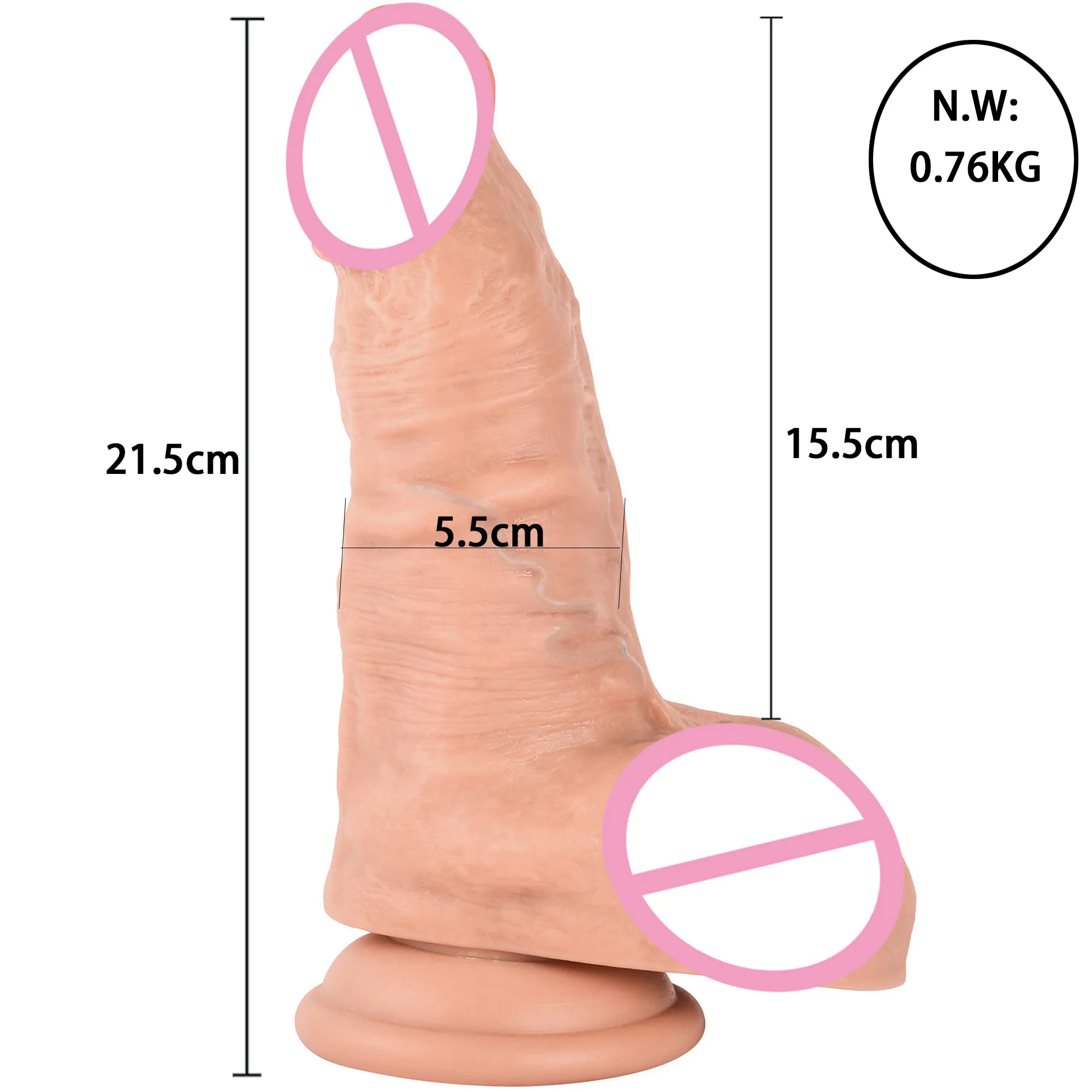 xise 8.7inch realistic big dildo sex  toys  soft flexible dong fat short huge dildo bulk dildos suction cup games toys women
