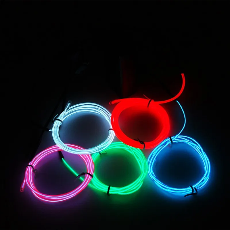 Hotsale Neon rgb Glowing LIght Up Flashing Electroluminescent Wire (el Wire) for Christmas Wedding decoration