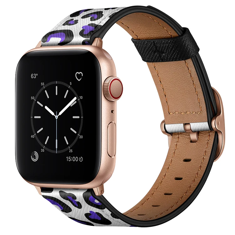 Кожаный ремешок для iWwatch наручный iPhone кожаный часов 38 40 42 44