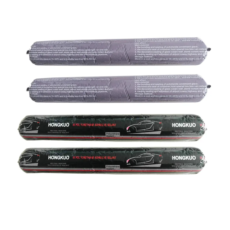 High Adhesion polyurethane black auto glass windshield sealant adhesive for car window