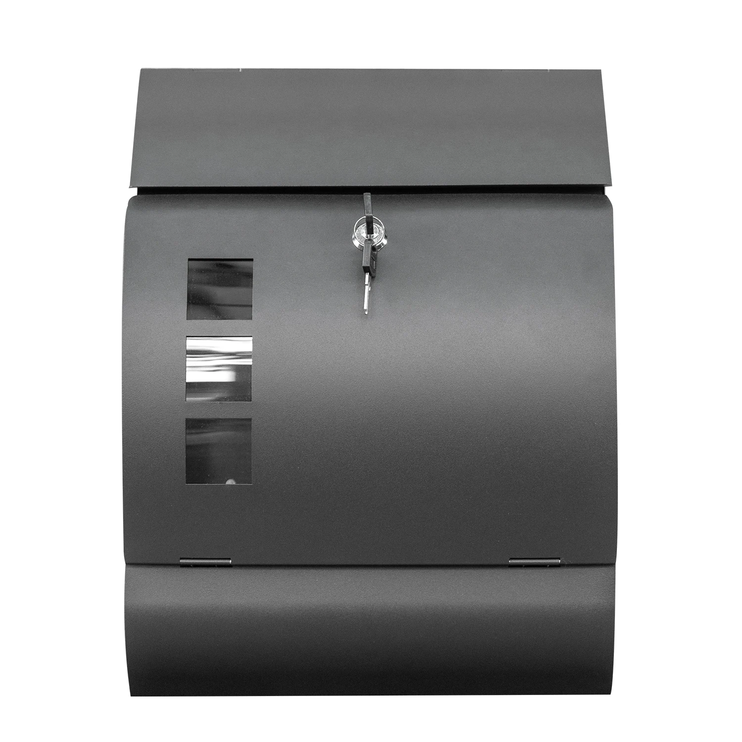YOOBOX metal outdoor wall mounting pos box embedded retro mailbox post smart mailbox lock