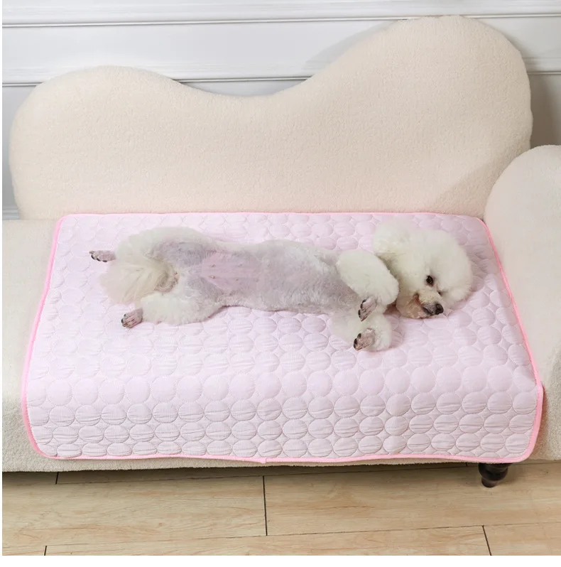 Pet ice silk mat for cats and dogs Summer cooling supplies for large dog pet mats