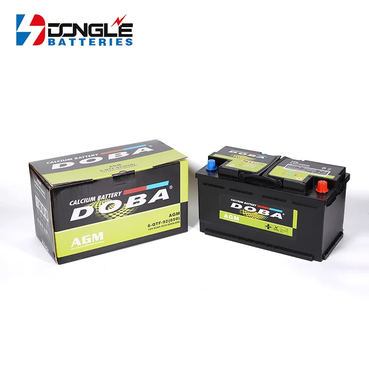 Wholesale Price 12v 92Ah Safety Rechargeable Car Starting AGM Lead Acid Auto Battery