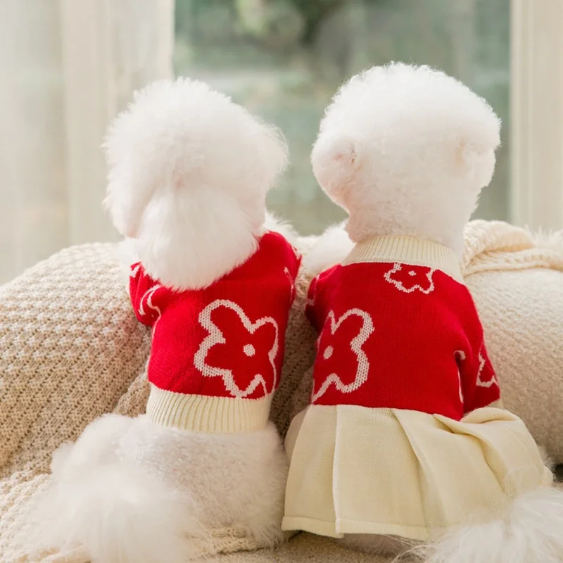 Dog Fall Winter Sweater for Small Medium Large Dogs or Cats Soft  Warm Cold Weather Stylish Clothes