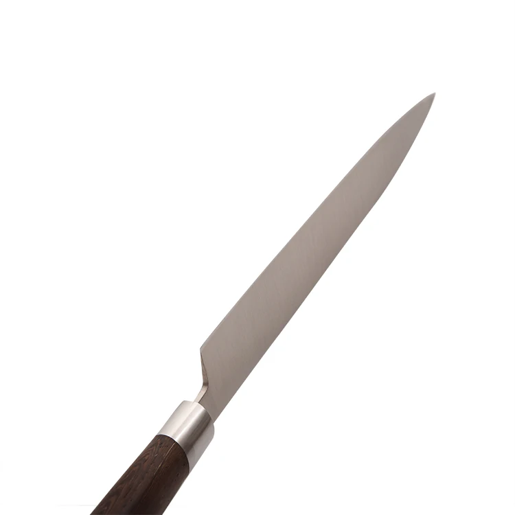 1.4116 Steel Blade 12 inch Chef Slicing knifes Fish Filet Knife With Rose Wood Handle