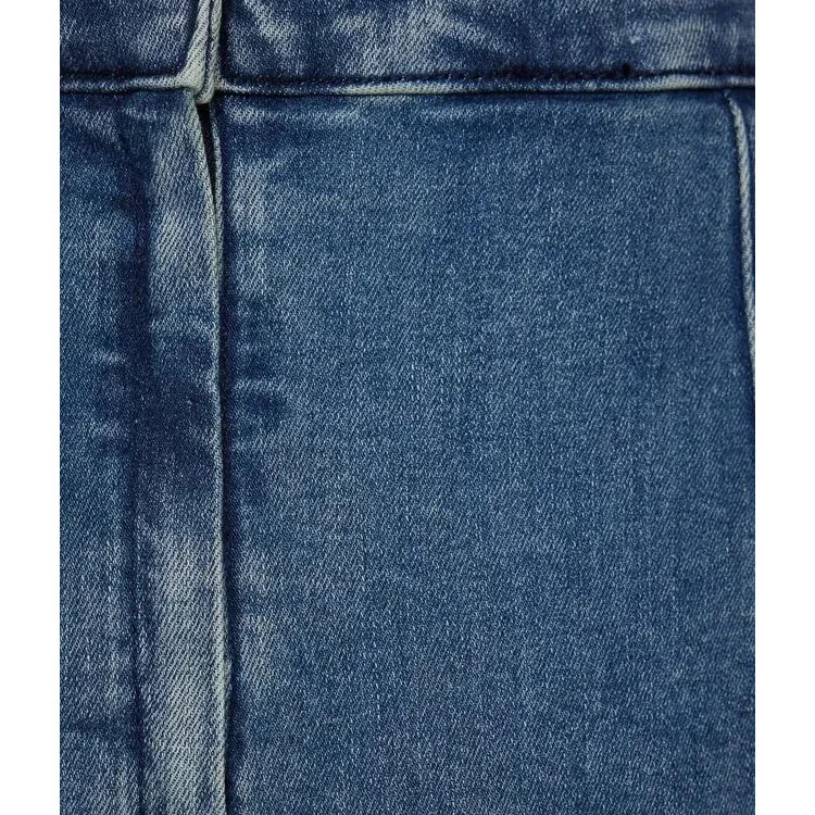 Wholesale Custom Causal Elegant Hook and Zipper Fly Unlined A-Line Denim Maxi Skirt For Women