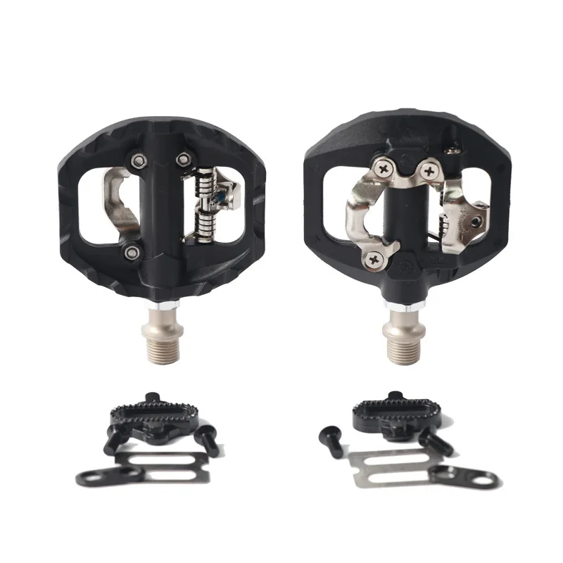 
New desig SELF LOCKING BICYCLE PEDAL CLEAT PARTS PROFESSIONAL SEALED BEARING SPD SL PEDAL ALLOY AUTO LOCK BIKE PEDAL MTB 