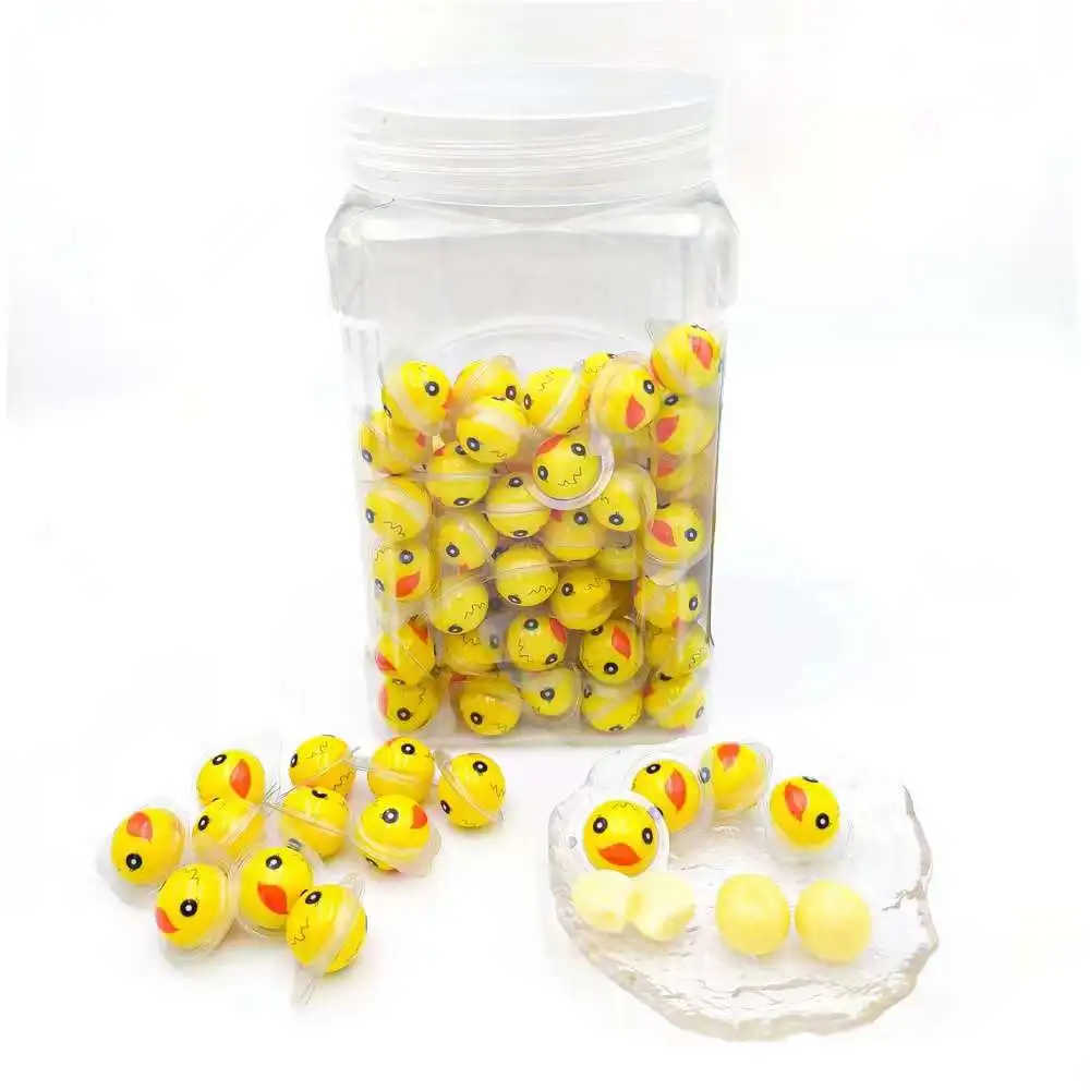 Gummy Ball Candy Mixed Fruit Sweet Flavored Halal Animal Shaped Gel Filled Jam Soft Candy