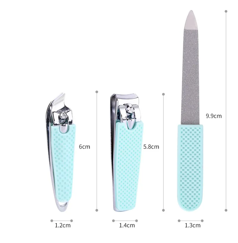 Stock Small moq manicure nail file set Stainless steel Nail Tools set