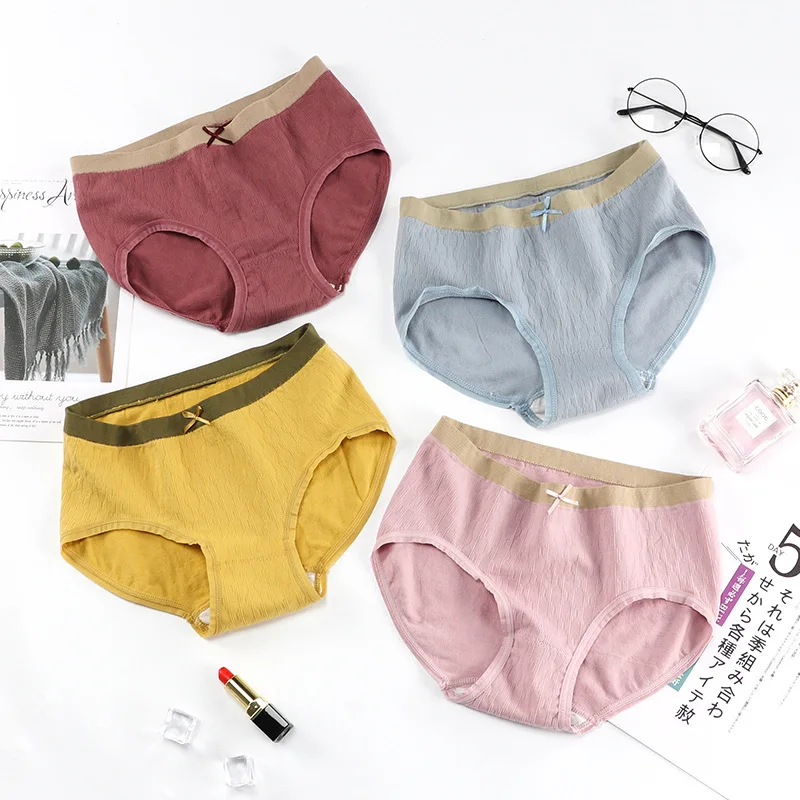 Женские бесшовные трусы с бантом