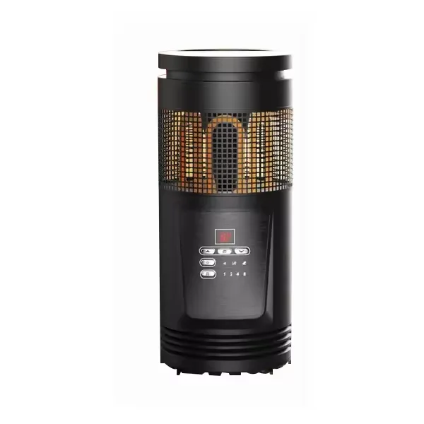 cETLus KC 1000W/1500W 360 Surround Oscillating U-shape Infrared Quartz Electric Tower Heater with Remote Control Timer
