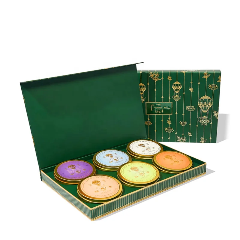 FULLSUN Wholesale Luxury Magnet Empty Gift Packaging Box For 1 2 3 6 tea bottle