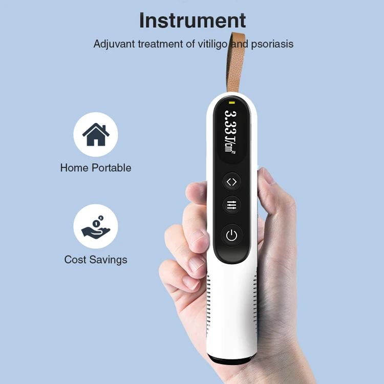 Custom Yonker handheld UVB phototherapy 308nm 5V type c Uv light therapy lamps treatment of psoriasis and vitiligo at home