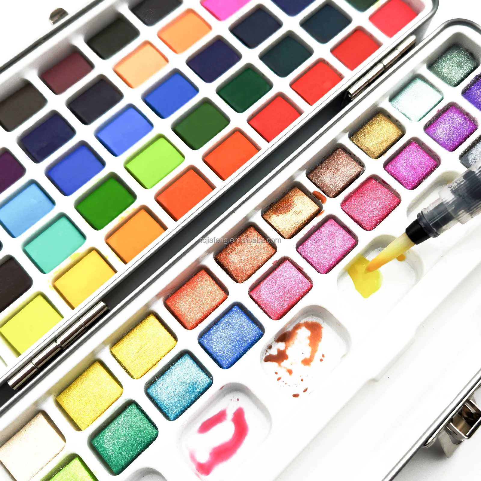 Artecho 72colors Solid Watercolor Paint wholesale manufactured promotion top sell Water colour cake half pan