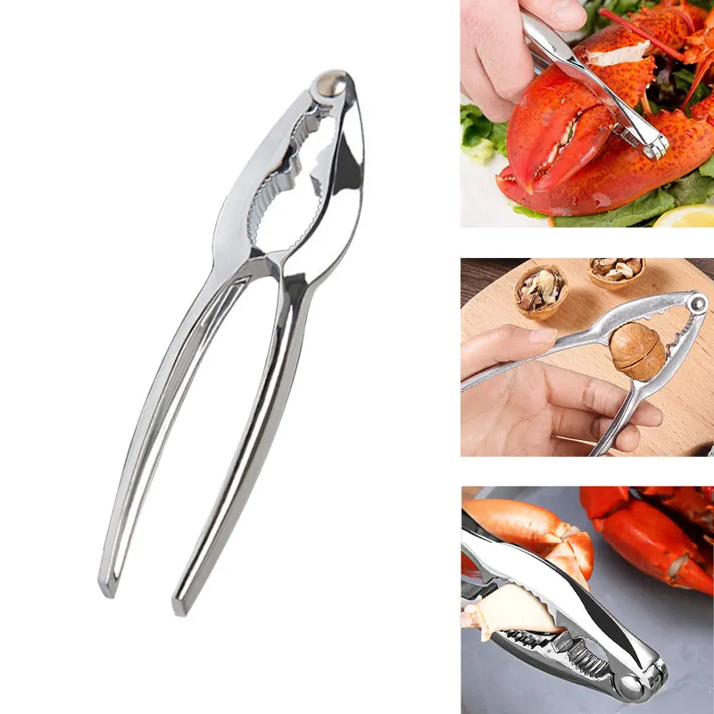  Seafood Tools Set Pliers Fork Spoon Scissors Cracker Crawfish Prawns Lobster Crab Nuts Shellfish Sheller