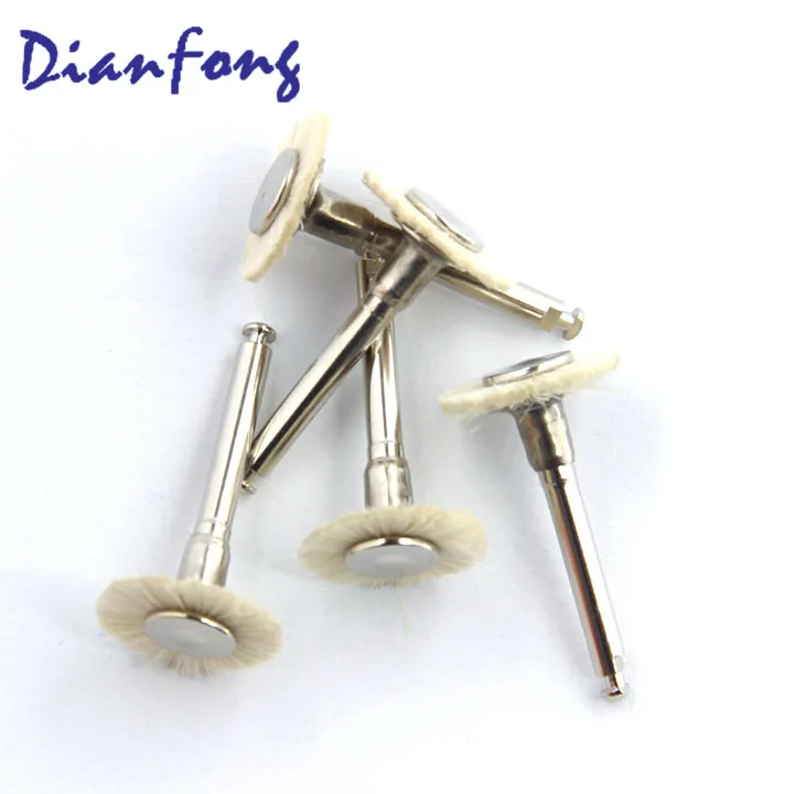R1G high quality hot sale white soft goat hair flat polishing prophy pen brush dentist products dental polishing brush