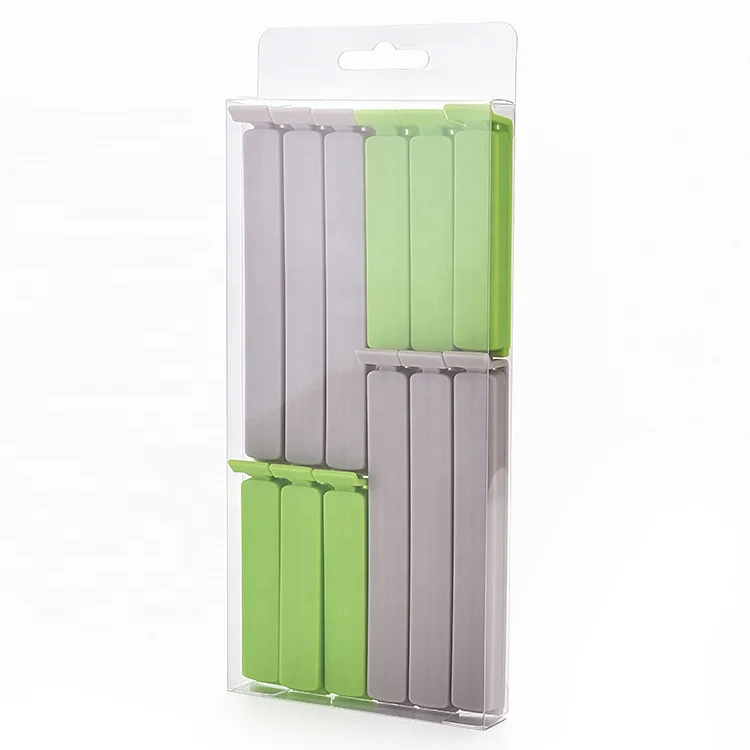 Curved Design Kitchen Home Practical Size Combination Plastic Chip Clips Sealing Bag Clips for Food Packages