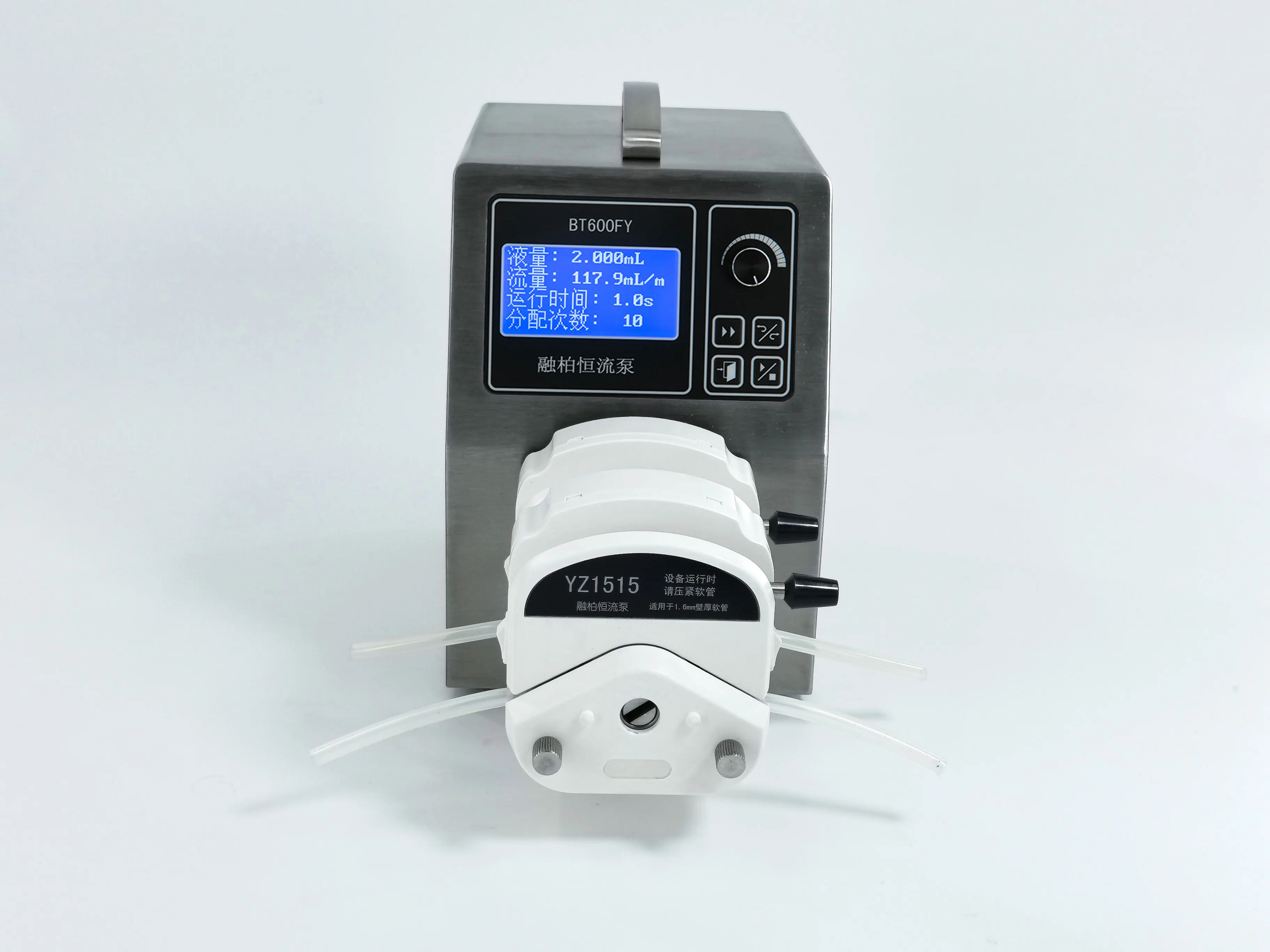 BT600FY peristaltic pump, 2.28L/min high-precision filling machine, 90-265V peristaltic pump, manufacturer,support customization