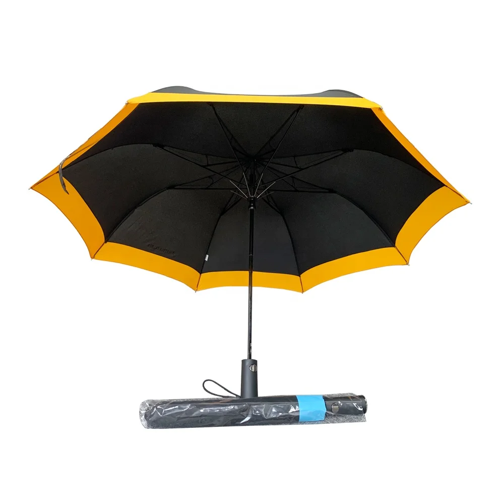 Chinese Supplier Wholesale Novelty 23Inch 8K Customize Umbrella  Semi-automatic 2 Fold Umbrella With Logo printing