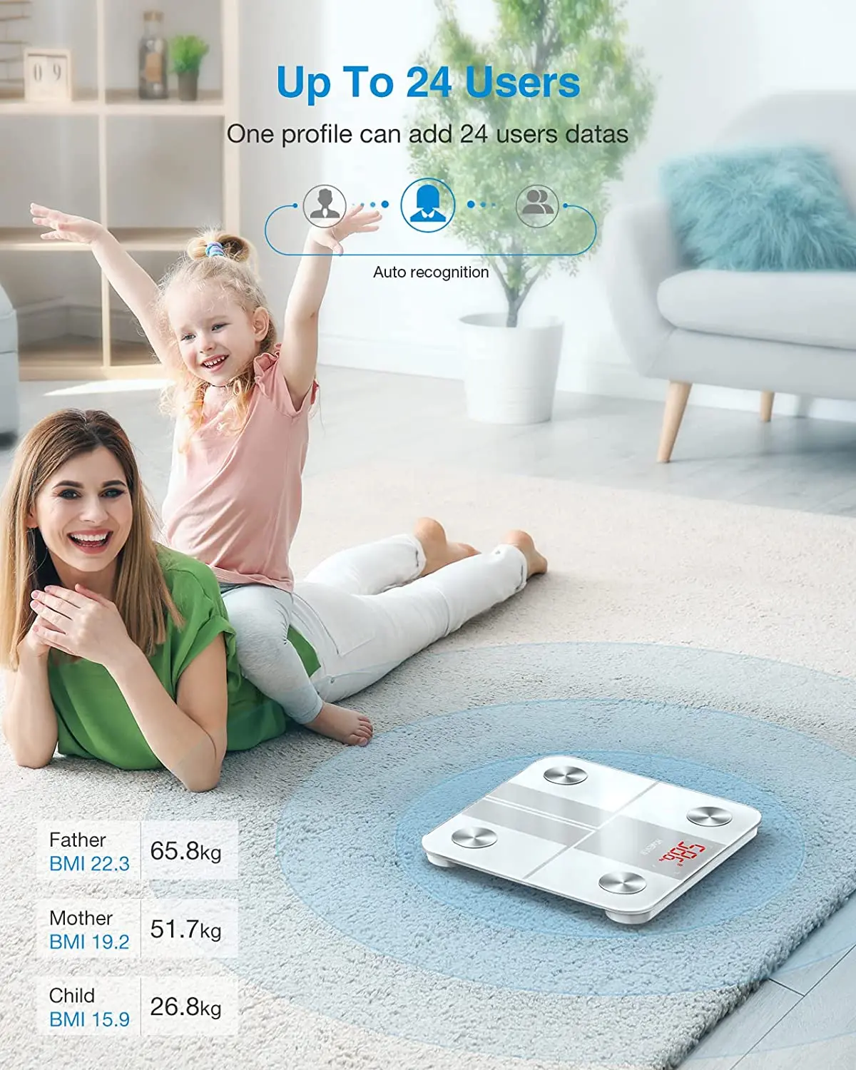 Factory Customized Rohs Certification Bluetooth Smart Body Fat Analyse Digital Scale Grams App Health And Personal Care