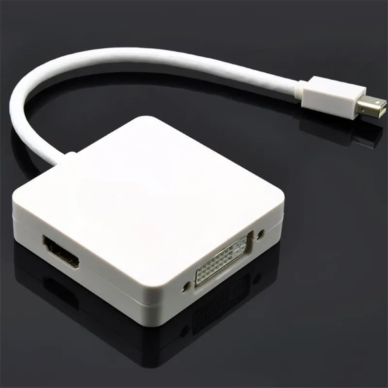 3 в 1 Кабель-адаптер mini Displayport DP-DVI HM DP, порт дисплея «штырь-гнездо» для Mac Macbook Pro Air